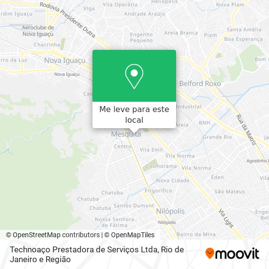Technoaço Prestadora de Serviços Ltda mapa