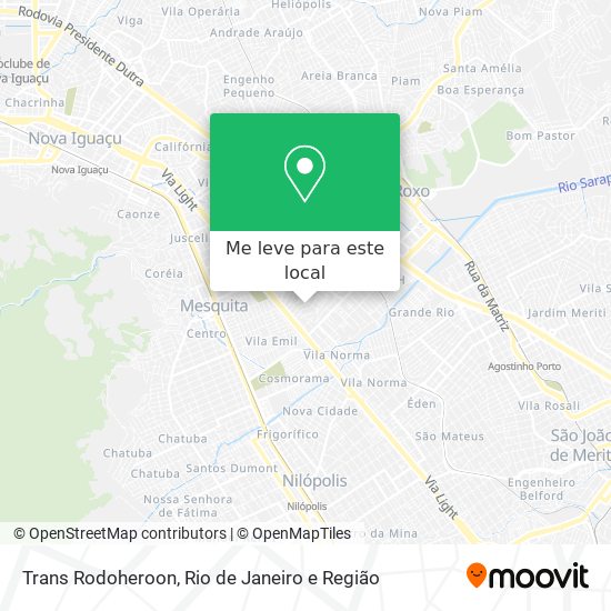 Trans Rodoheroon mapa