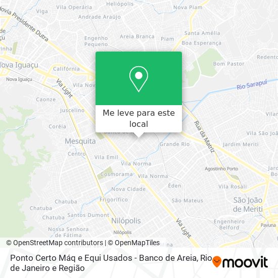 Ponto Certo Máq e Equi Usados - Banco de Areia mapa