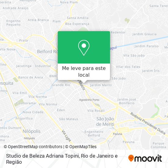 Studio de Beleza Adriana Topini mapa