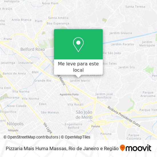 Pizzaria Mais Huma Massas mapa
