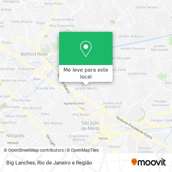 Big Lanches mapa