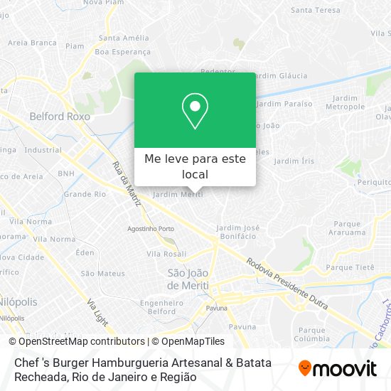 Chef 's Burger Hamburgueria Artesanal & Batata Recheada mapa