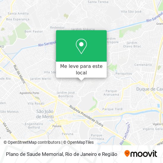 Plano de Saude Memorial mapa