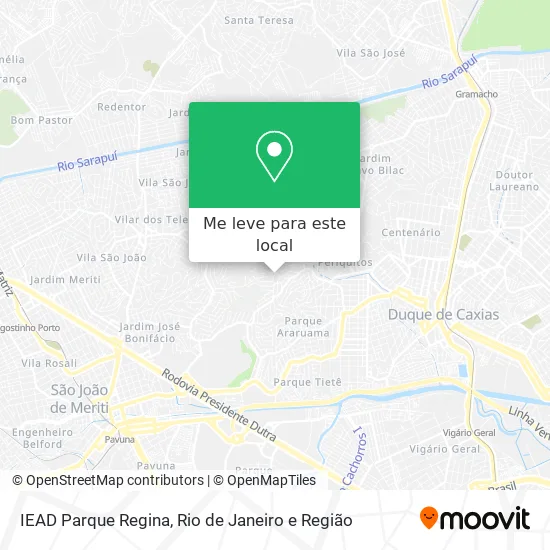 IEAD Parque Regina mapa