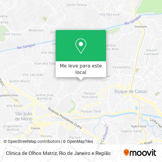Clínica de Olhos Matriz mapa