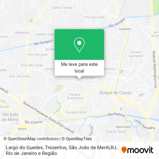 Largo do Guedes, Trezentos, São João de Meriti,RJ mapa