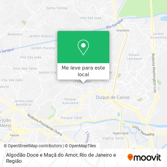 Algodão Doce e Maçã do Amor mapa