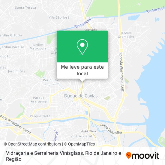 Vidraçaria e Serralheria Vinisglass mapa