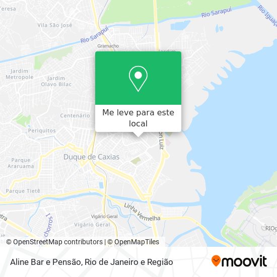 Aline Bar e Pensão mapa