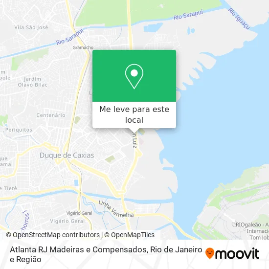 Atlanta RJ Madeiras e Compensados mapa