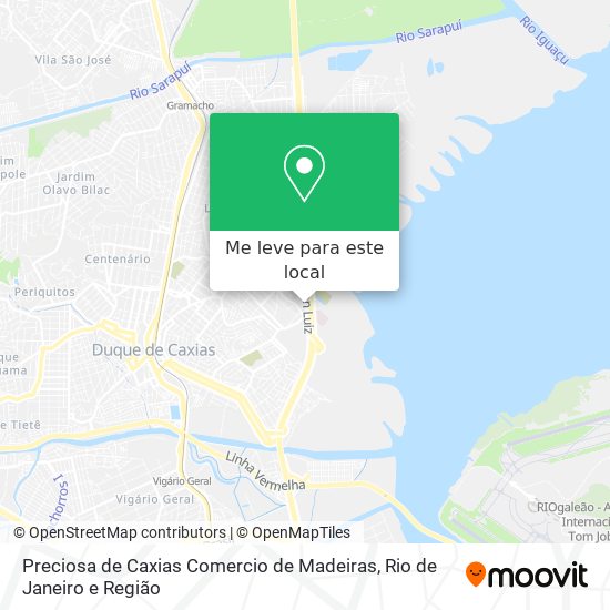 Preciosa de Caxias Comercio de Madeiras mapa