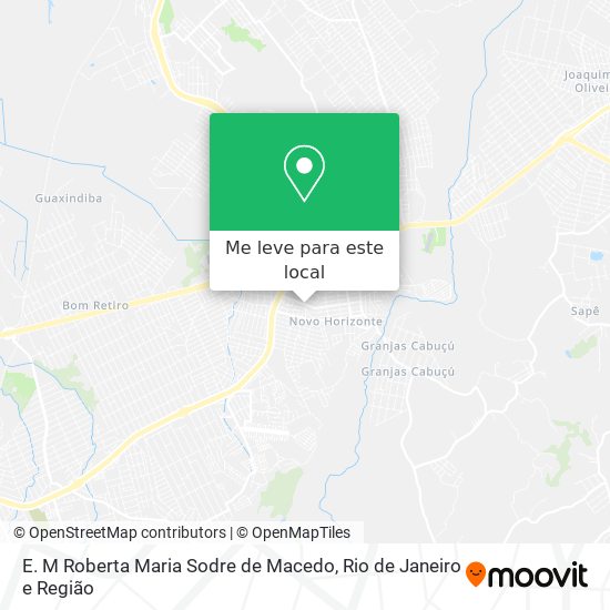 E. M Roberta Maria Sodre de Macedo mapa