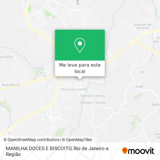 MANILHA DOCES E BISCOITO mapa