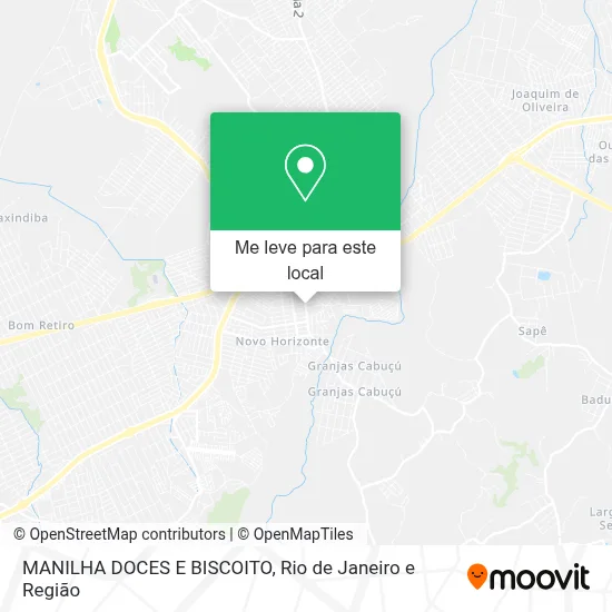MANILHA DOCES E BISCOITO mapa