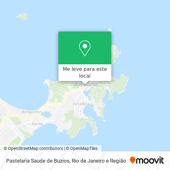 Pastelaria Saude de Buzios mapa