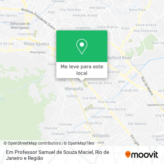 Em Professor Samuel de Souza Maciel mapa