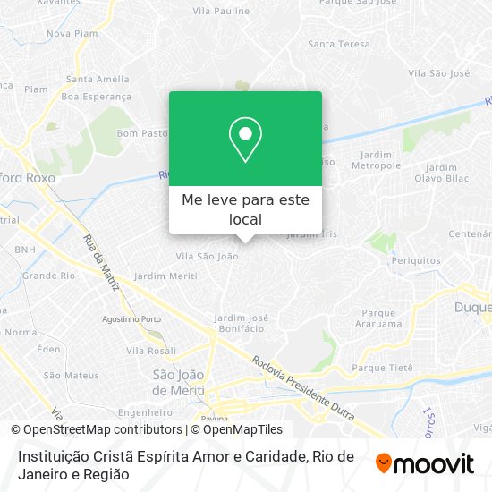 Instituição Cristã Espírita Amor e Caridade mapa