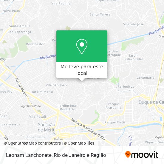 Leonam Lanchonete mapa