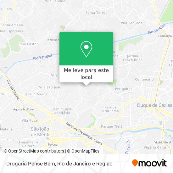 Drogaria Pense Bem mapa