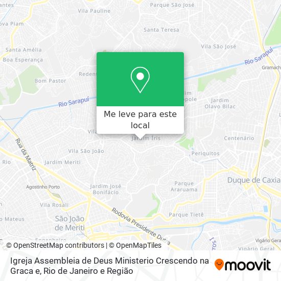 Igreja Assembleia de Deus Ministerio Crescendo na Graca e mapa