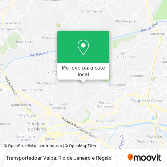 Transportadoar Valpa mapa