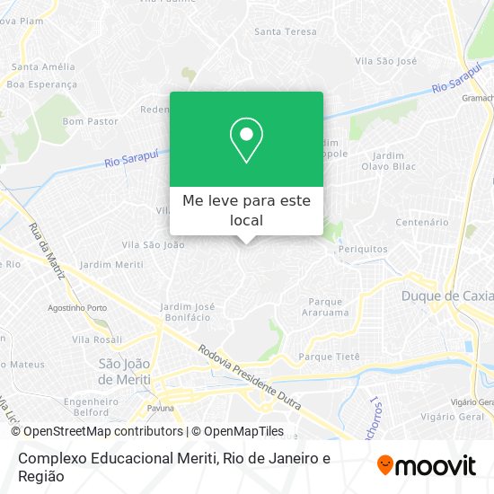 Complexo Educacional Meriti mapa