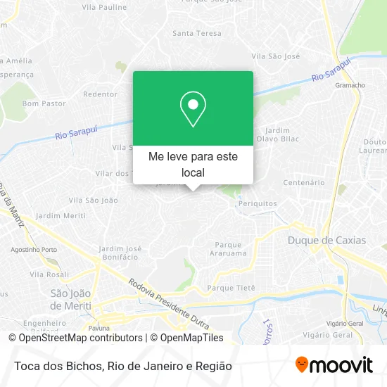 Toca dos Bichos mapa