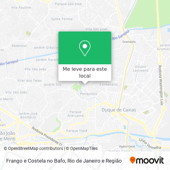 Frango e Costela no Bafo mapa