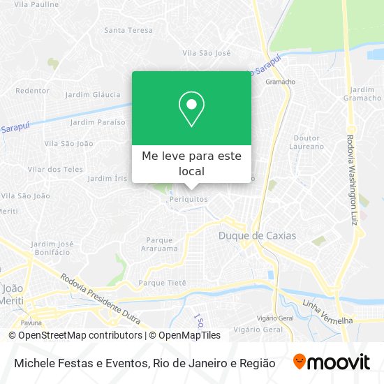 Michele Festas e Eventos mapa