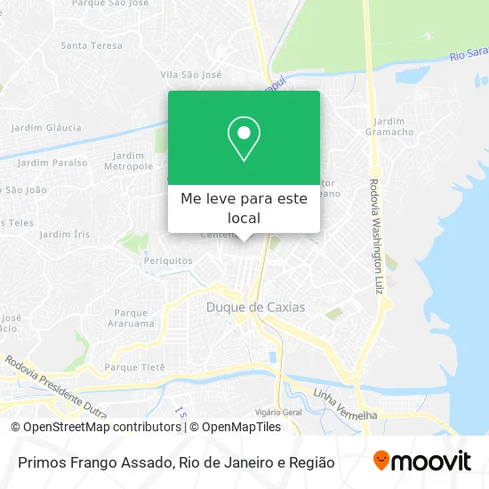 Primos Frango Assado mapa