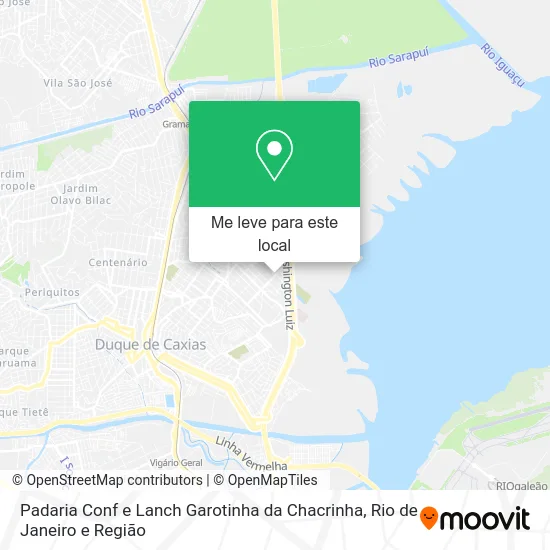 Padaria Conf e Lanch Garotinha da Chacrinha mapa