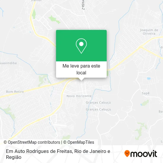Em Auto Rodrigues de Freitas mapa