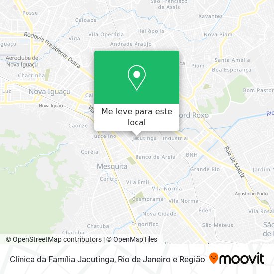 Clínica da Família Jacutinga mapa