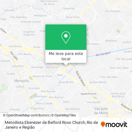 Metodista Ebenézer de Belford Roxo Church mapa