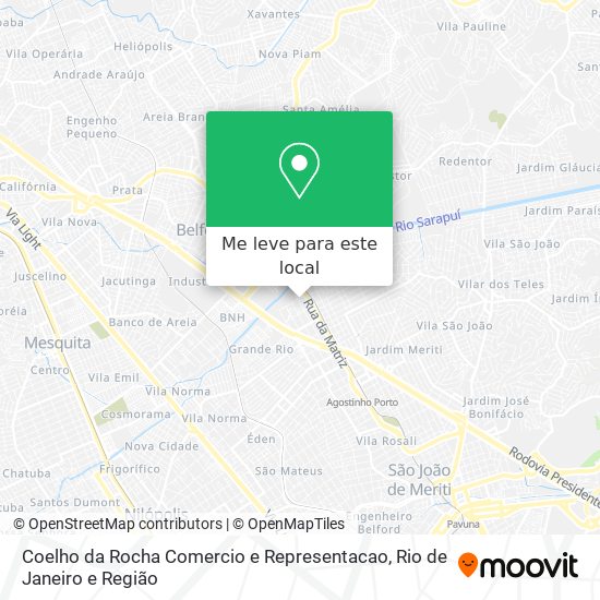 Coelho da Rocha Comercio e Representacao mapa