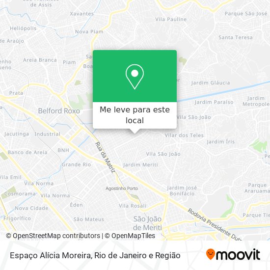 Espaço Alícia Moreira mapa