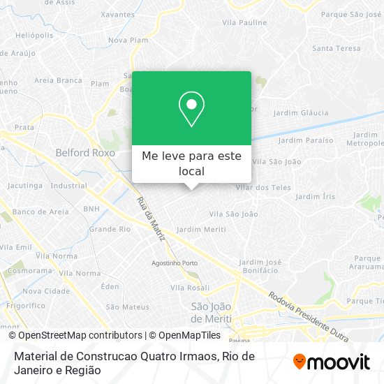 Material de Construcao Quatro Irmaos mapa