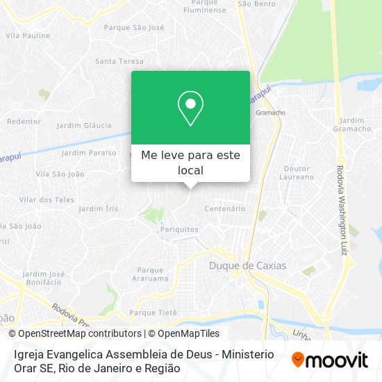 Igreja Evangelica Assembleia de Deus - Ministerio Orar SE mapa