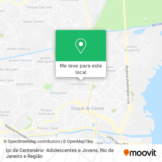 Ipi de Centenário- Adolescentes e Jovens mapa