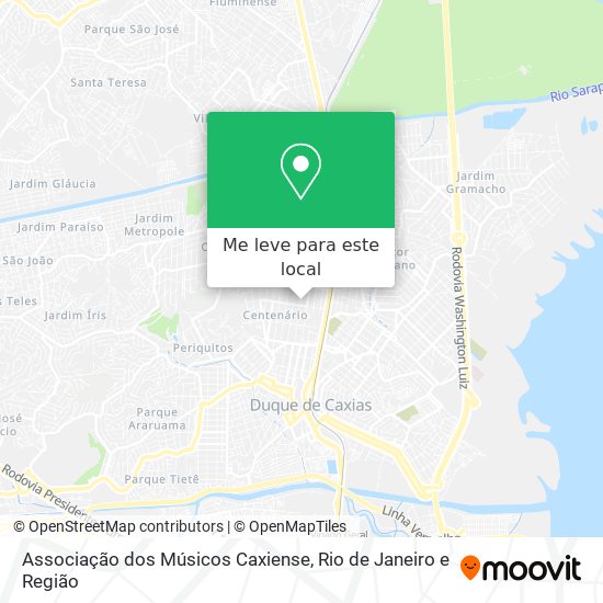 Associação dos Músicos Caxiense mapa