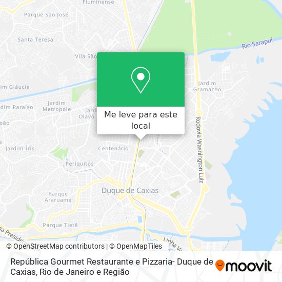 República Gourmet Restaurante e Pizzaria- Duque de Caxias mapa