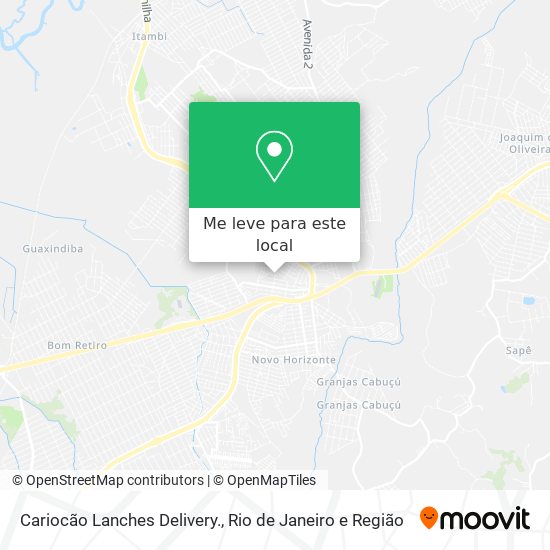 Cariocão Lanches Delivery. mapa