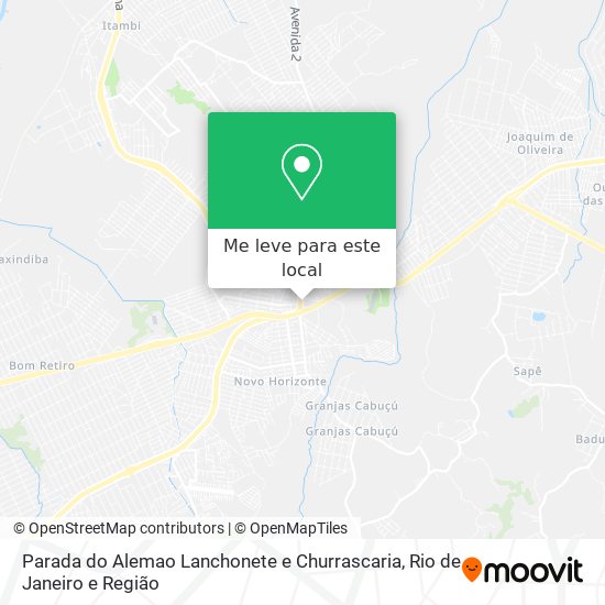 Parada do Alemao Lanchonete e Churrascaria mapa