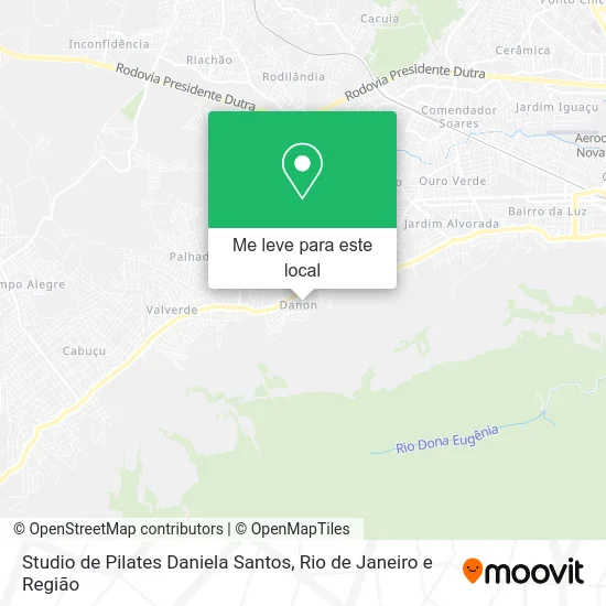Studio de Pilates Daniela Santos mapa