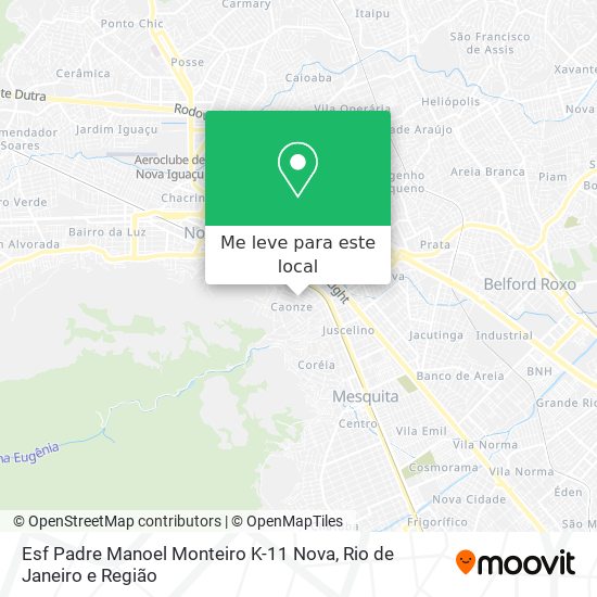 Esf Padre Manoel Monteiro K-11 Nova mapa