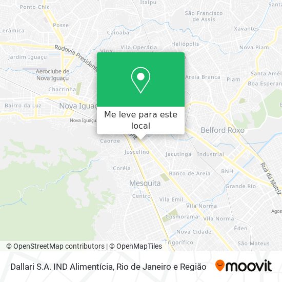 Dallari S.A. IND Alimentícia mapa