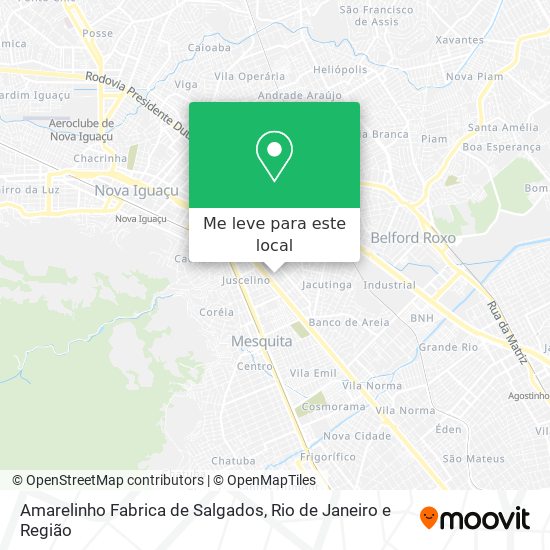 Amarelinho Fabrica de Salgados mapa