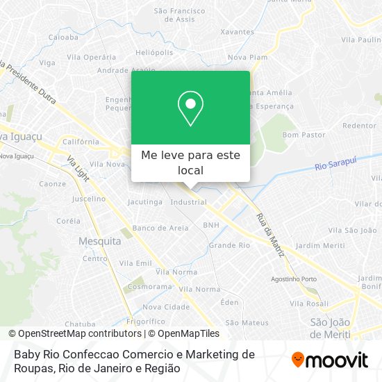 Baby Rio Confeccao Comercio e Marketing de Roupas mapa