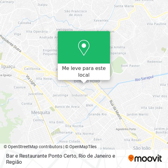 Bar e Restaurante Ponto Certo mapa